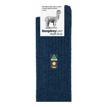 Alpaca Health Sock | Denim